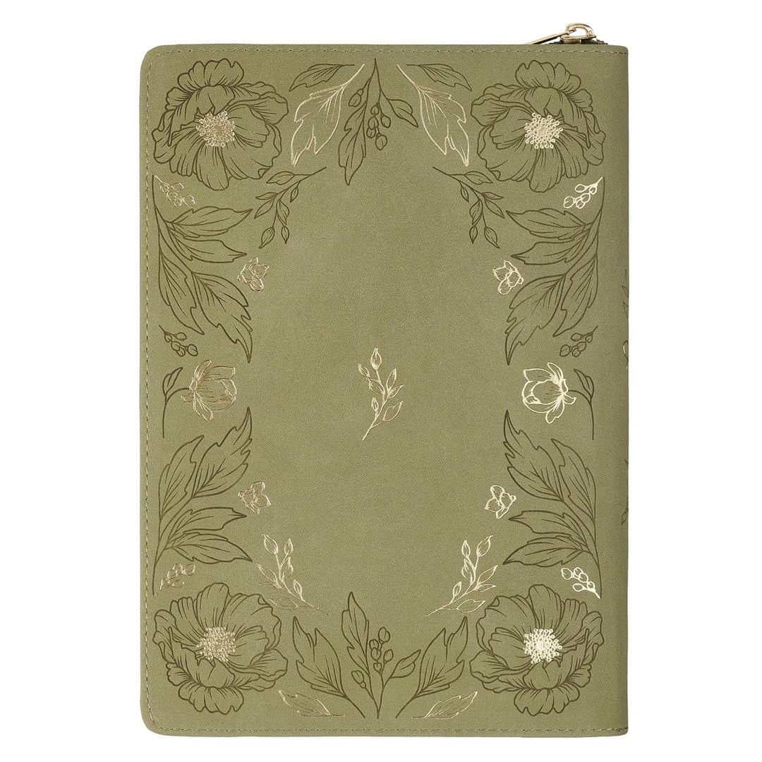 Journal Classic Zip Green I Can Do All  Things Phil. 4:13