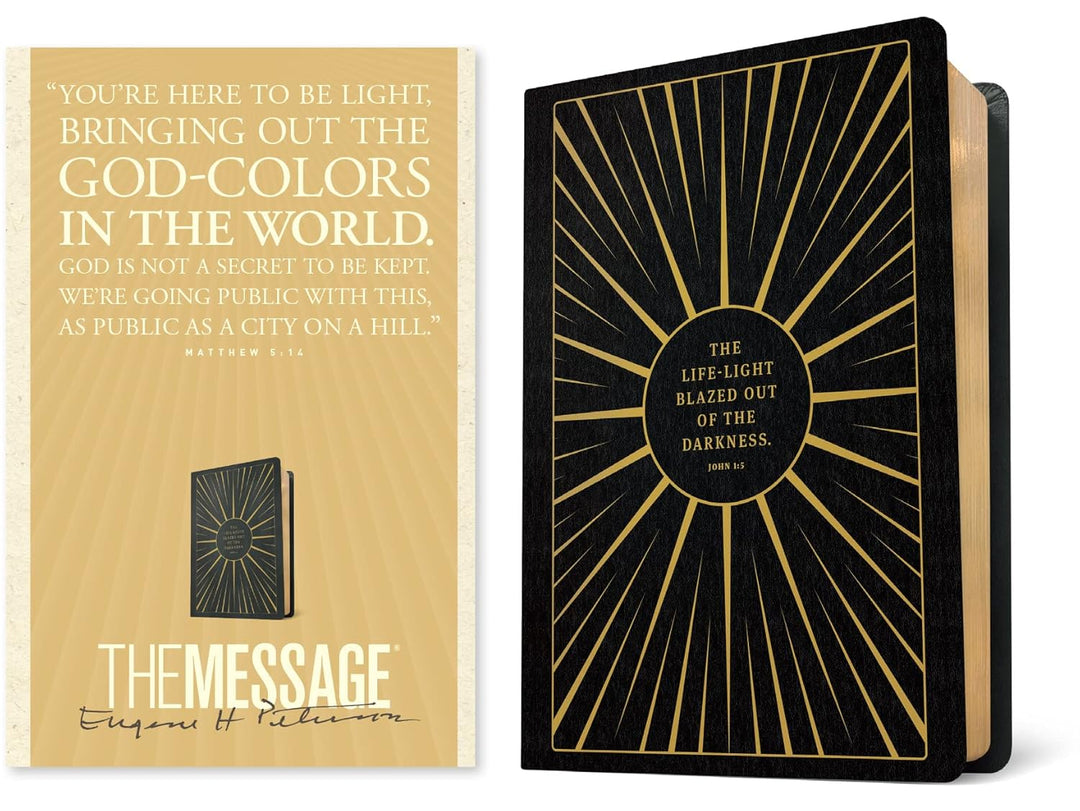 The Message Anniversary Edition (Leather-Look, Life-Light Black) Imitation Leather
