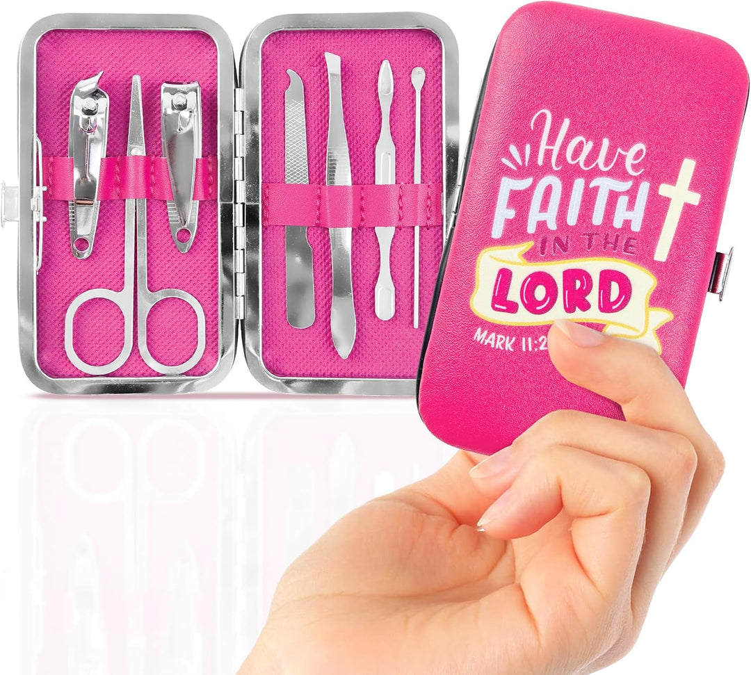 Manicure Set, Pink – Have Faith in the Lord, Mark 11:22-23
