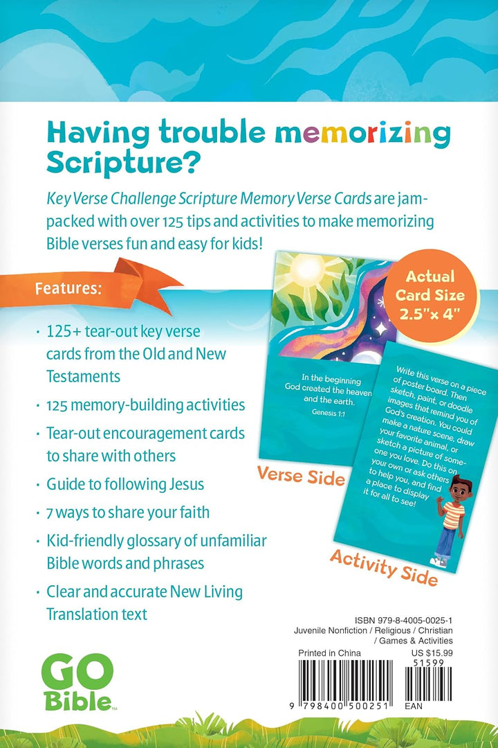 GO Bible Key Verse Challenge: Scripture Memory Verse Cards by Brock Eastman (Author), Talia Messina (Author)