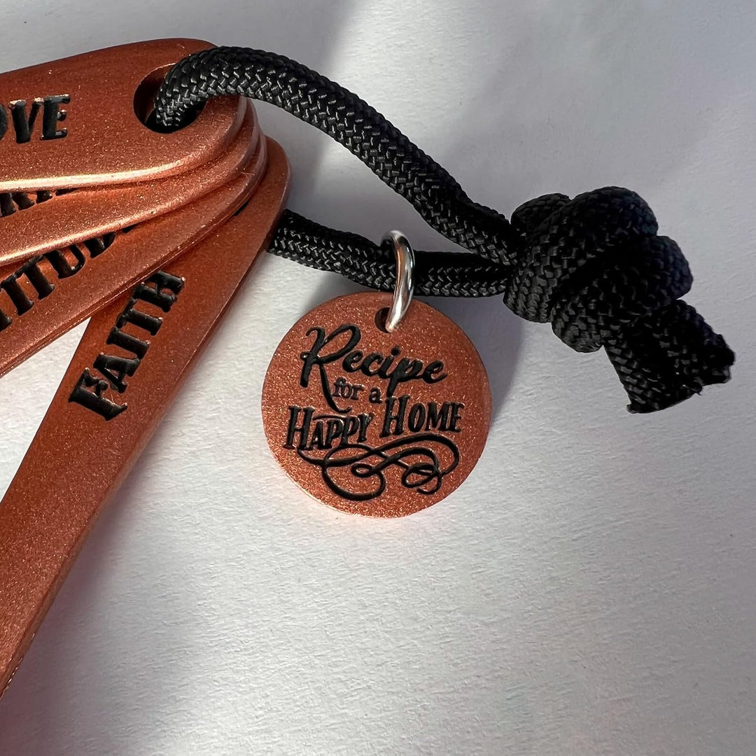 Happy Home - Decorative Measuring Spoon Set, Housewarming, Shower, or Christmas Gift