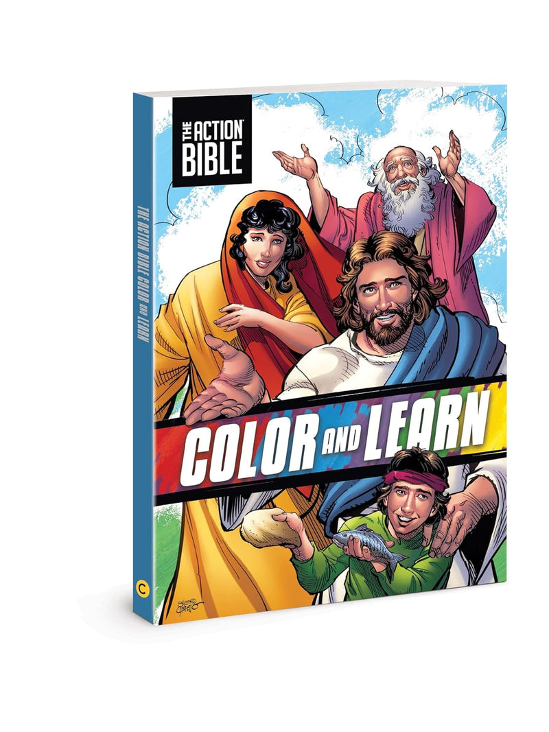 The Action Bible Color and Learn (Action Bible Series) Paperback – Coloring Book