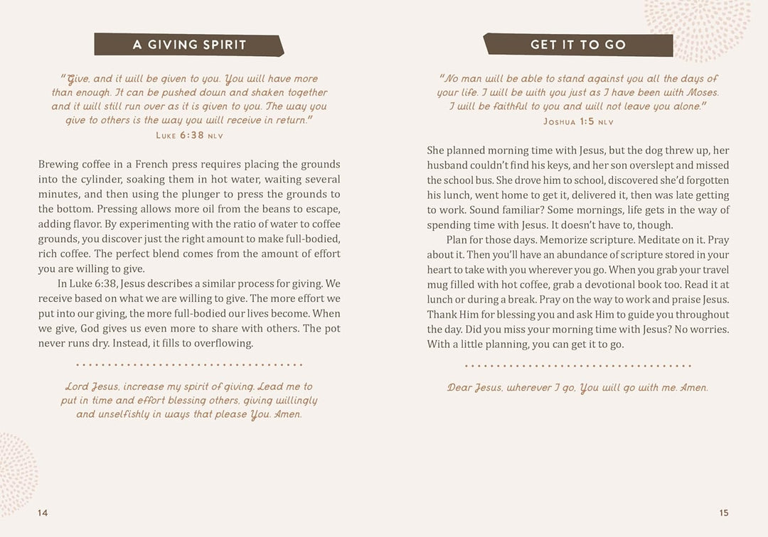 Coffee and Jesus: A Robust Blend of Uplifting Devotions &amp; Prayers for Women Paperback
