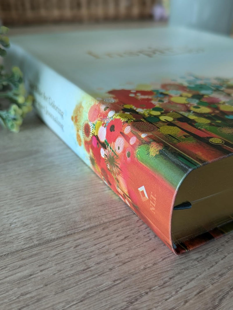 Inspire Bible Large Print NLT, Filament Enabled (LeatherLike, Floral Fields with Gold) Imitation Leather