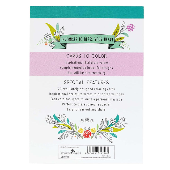 Promises To Bless Your Heart - 20 Inspirational and Exquisitely Designed Cards