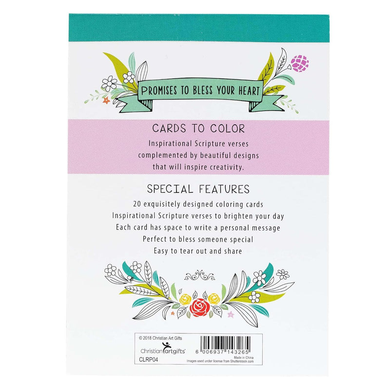 Promises To Bless Your Heart - 20 Inspirational and Exquisitely Designed Cards