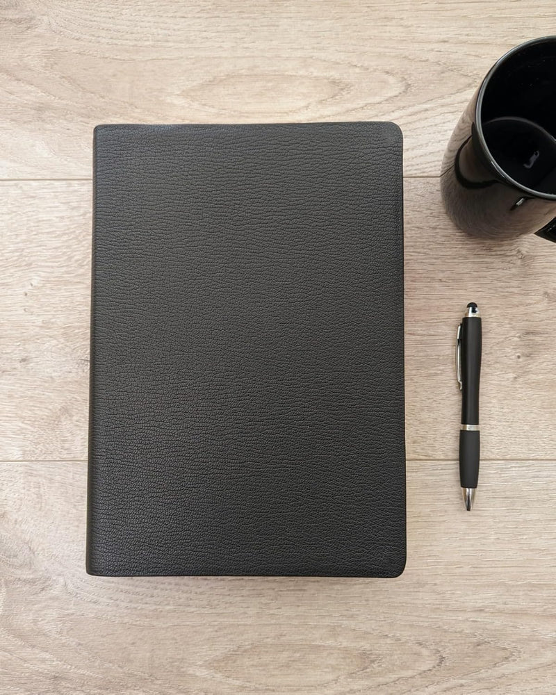 NLT Super Giant Print Bible, Filament Enabled (Genuine Leather, Black, Red Letter)