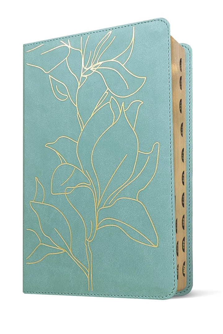 NLT Student Bible, Thinline Reference, Filament Enabled (LeatherLike, Tropical Iris Teal Blue, Indexed, Red Letter) by New Living Translation (Author), Tyndale (Creator)