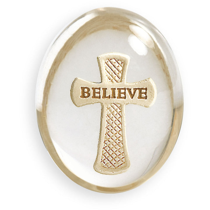 Believe Cross Stone