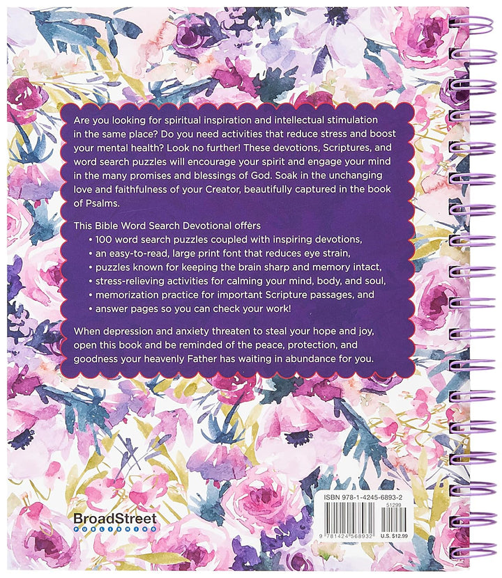 Bible Word Search Devotional: 100 Days of Worship from the Book of Psalms.