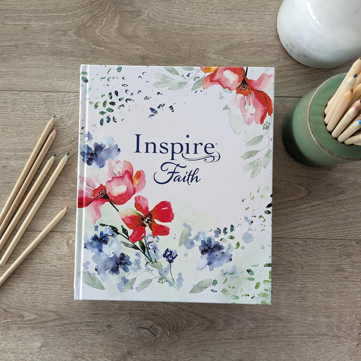 Inspire FAITH Bible Large Print NLT, Filament Enabled The Bible for Coloring &amp; Creative Journaling
