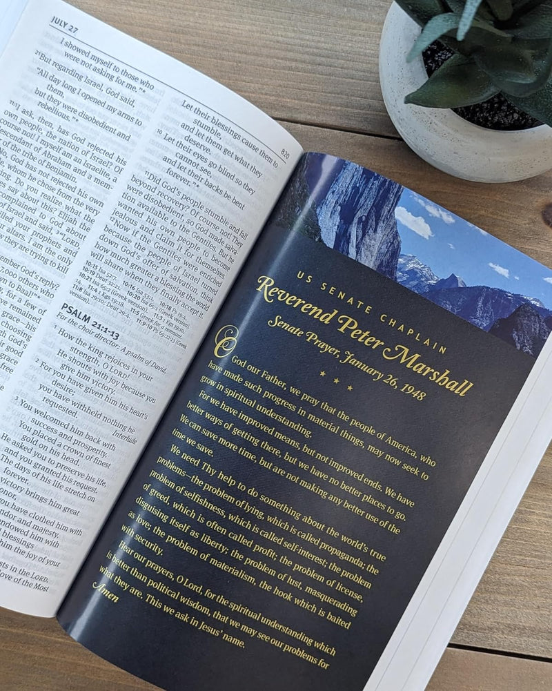 The One Year Pray for America Bible NLT