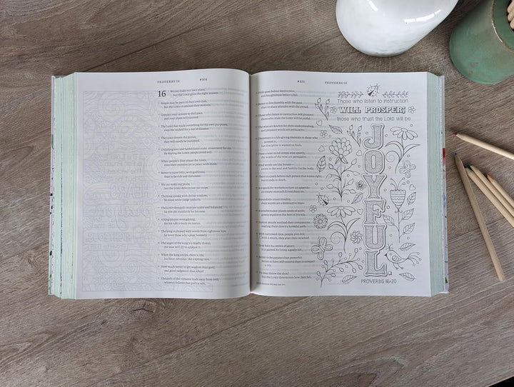 Inspire FAITH Bible Large Print NLT, Filament Enabled The Bible for Coloring &amp; Creative Journaling