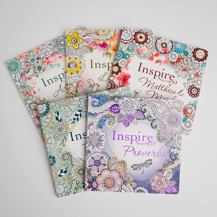 Inspire: Acts &amp; Romans (Softcover): Coloring &amp; Creative Journaling through Acts &amp; Romans Paperback – Coloring Book