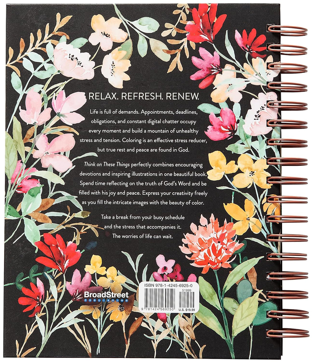 Think on These Things: Devotional Coloring Book