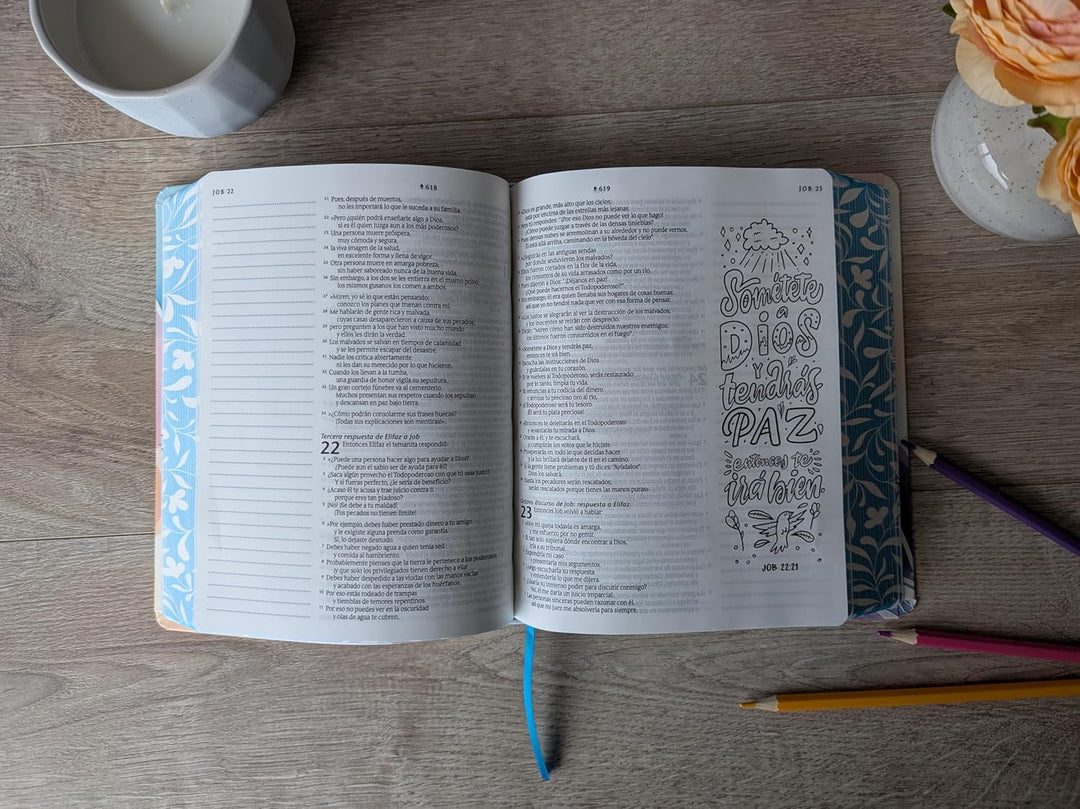 Biblia Inspira NTV con Filament (SentiPiel, Paraíso floral) (Spanish Edition)
