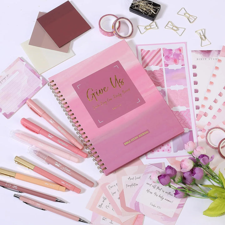 Bible Journaling Kit, Bible Highlighters and Pens No Bleed, Bible Study Kit, Journaling Kit for Women and Gift, Bible Tabs and Highlighter Set