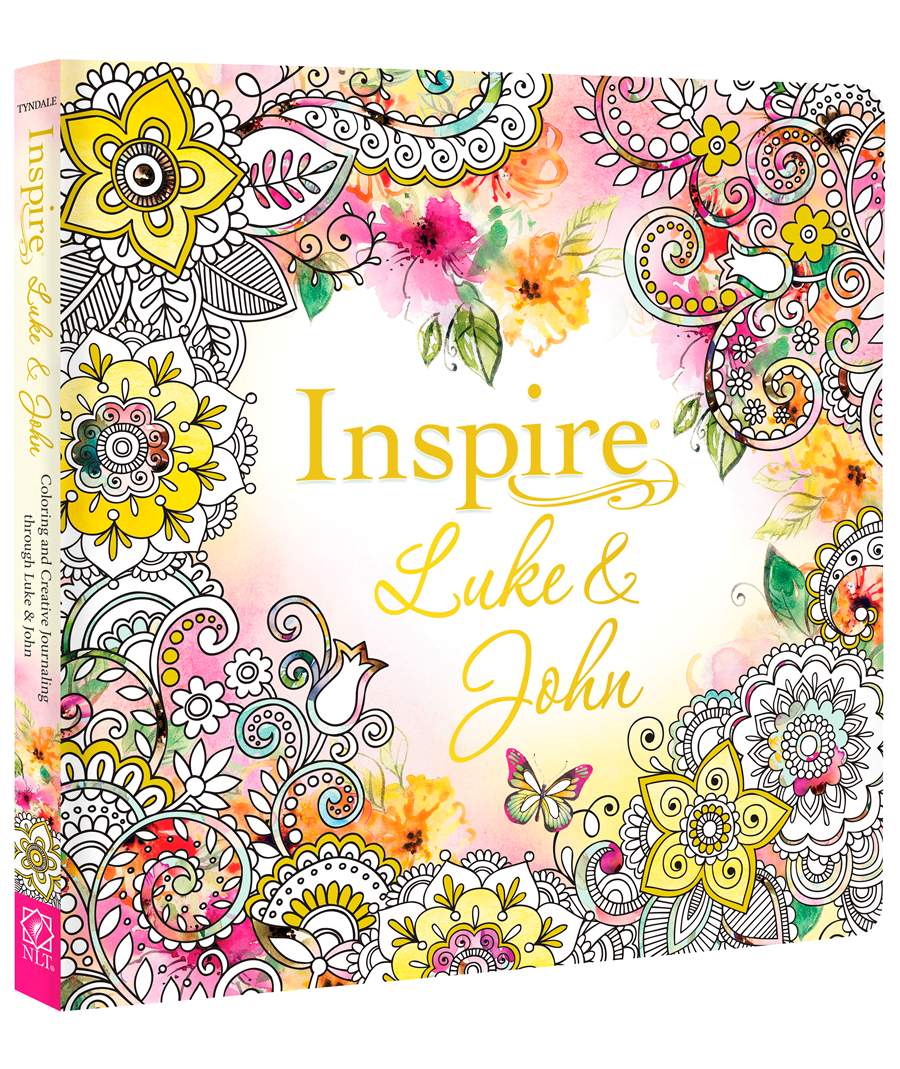 Inspire: Luke &amp; John Coloring &amp; Creative Journaling through Luke &amp; John by New Living Translation and Tyndale