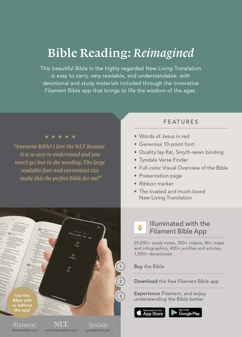 NLT Compact Giant Print Bible, Filament Enabled