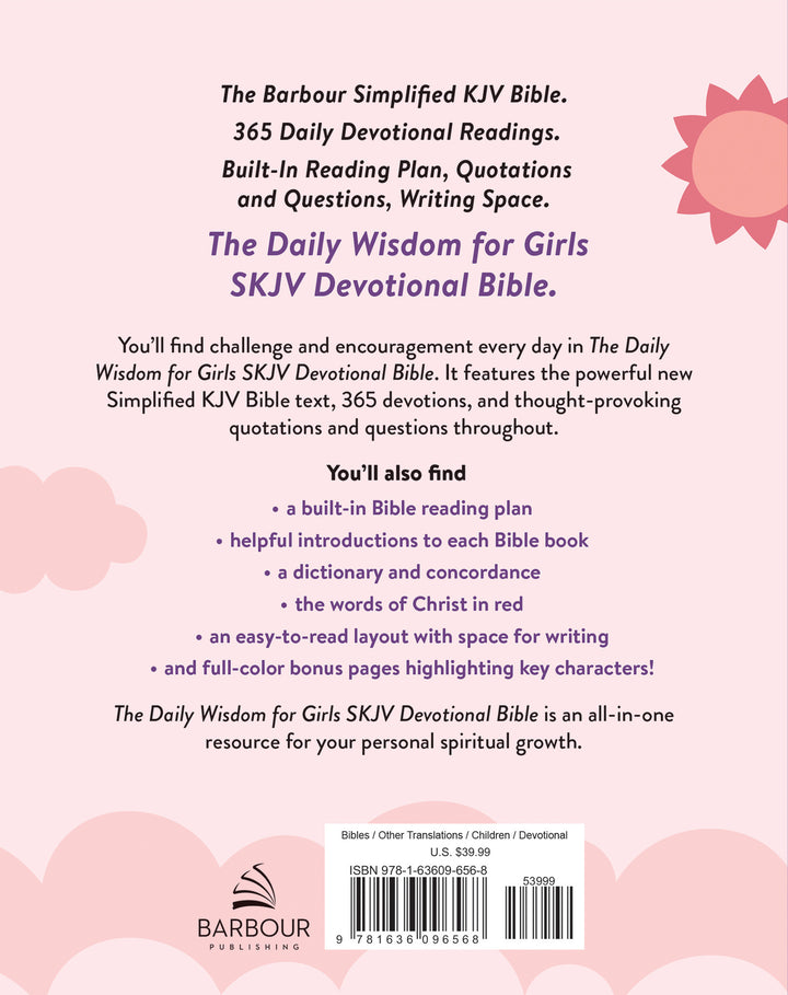 The Daily Wisdom for Girls SKJV Devotional Bible Leather Bound