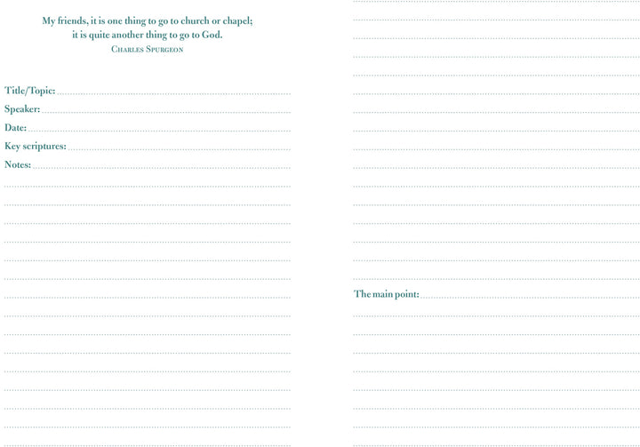 Sermon Notes Journal [Floral]
