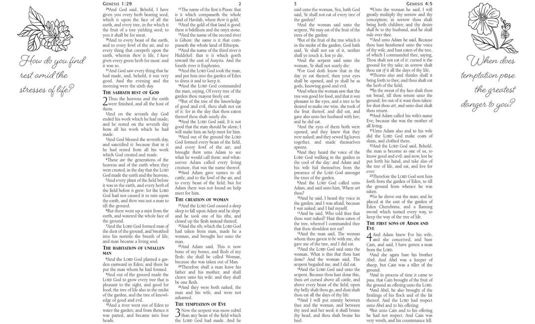 Personal Reflections KJV Bible with Prompts