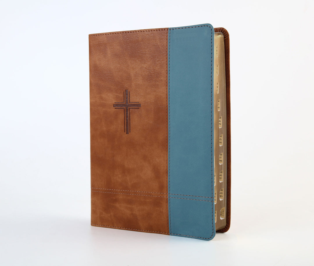 The Barbour Simplified KJV--Large Print [Rust &amp; Stone Cross]