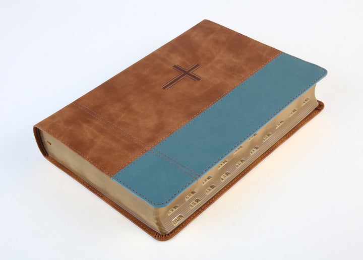 The Barbour Simplified KJV--Large Print [Rust &amp; Stone Cross]