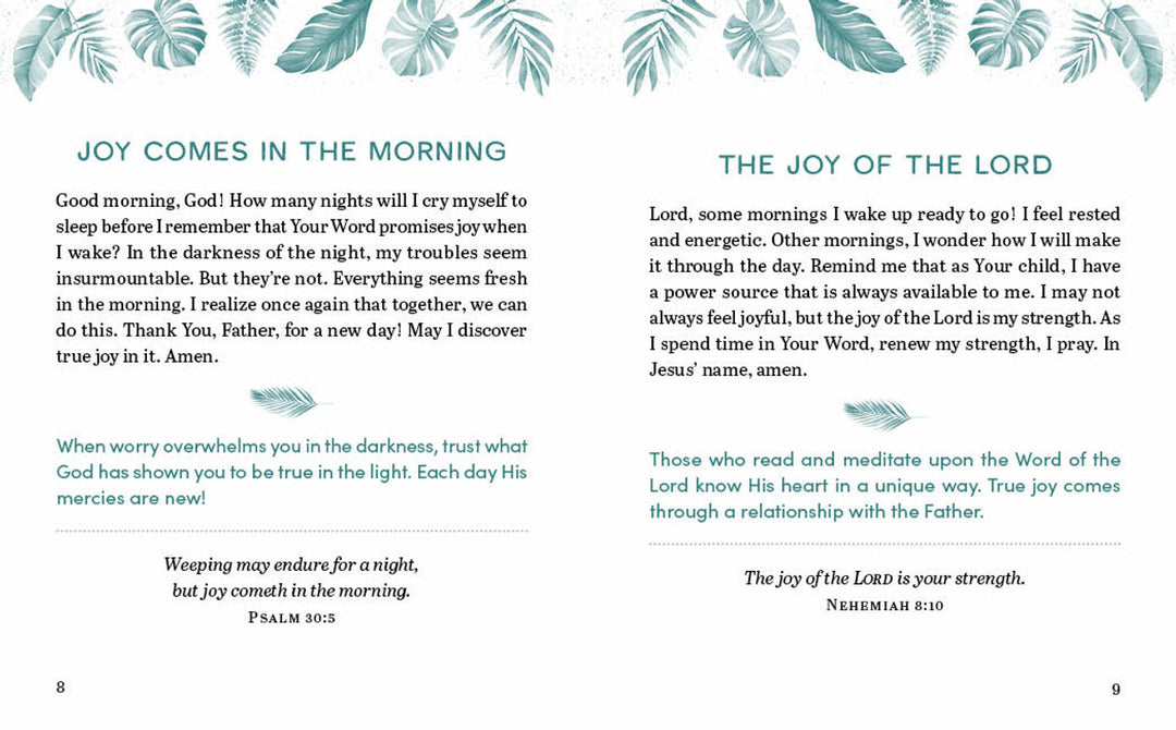 Mornings with God Large Print - Prayers and Devotions for Women