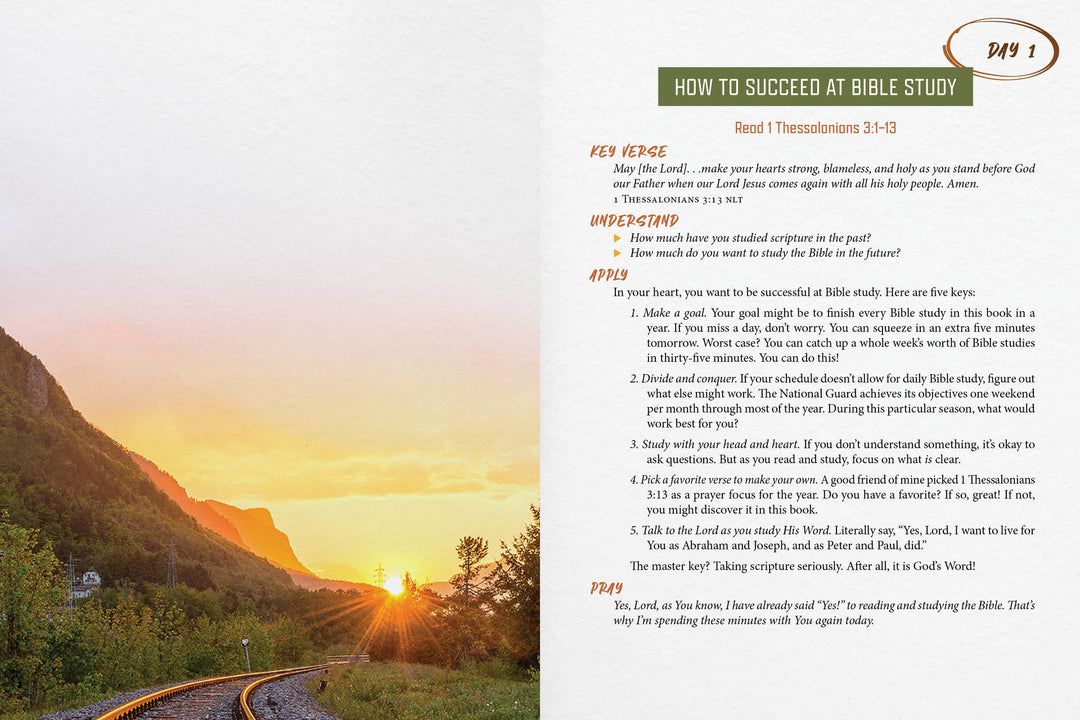 The 5-Minute Bible Study Plan for Men: 365 Days in God&