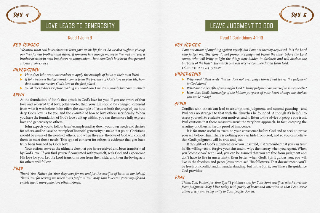 The 5-Minute Bible Study Plan for Men: 365 Days in God&