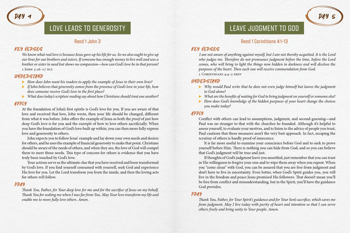 The 5-Minute Bible Study Plan for Men: 365 Days in God&