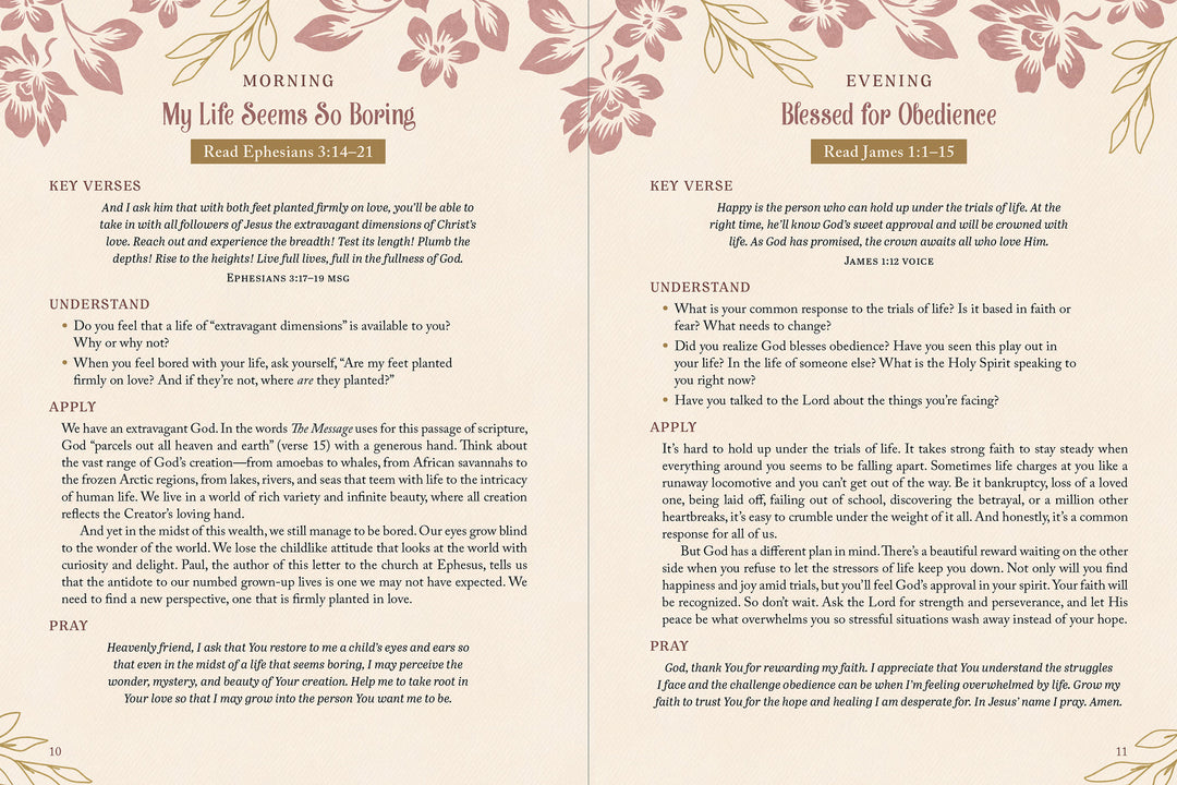 The 5-Minute Bible Study for Women: Morning and Evening Edition