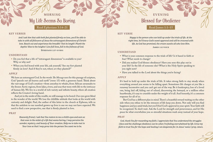 The 5-Minute Bible Study for Women: Morning and Evening Edition