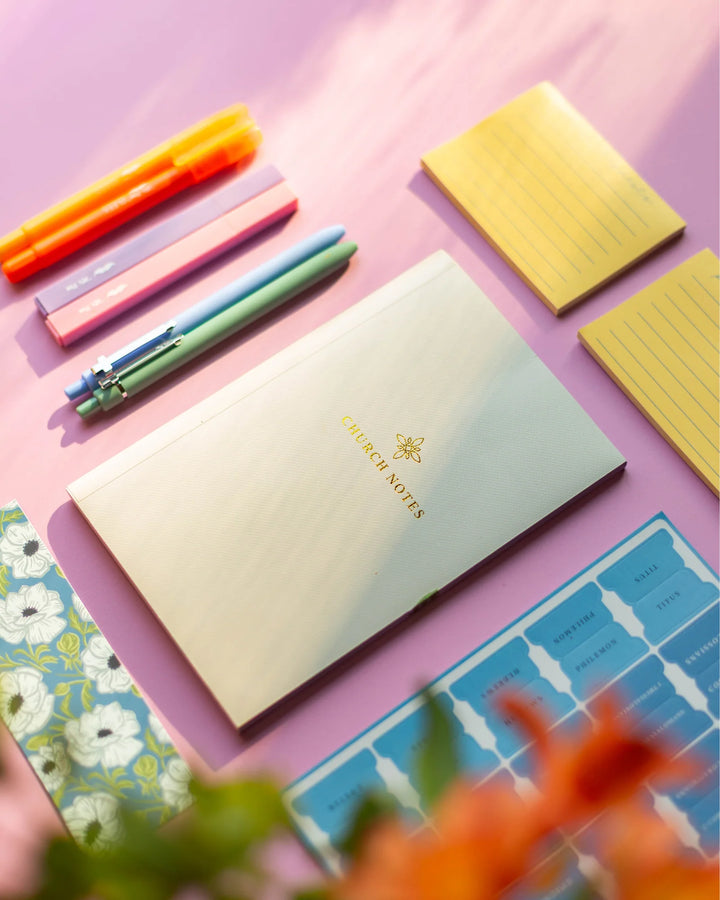 Church Notes Journal with Mini Bible Journaling Kit