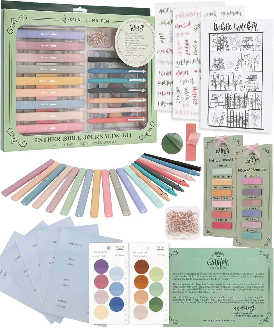 Esther Bible Journaling Kit, Loaded Bible journaling Kit in collaboration with @SydneyJournals
