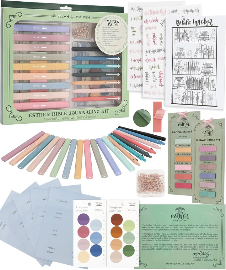 Esther Bible Journaling Kit, Loaded Bible journaling Kit in collaboration with @SydneyJournals