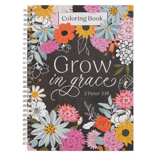 Grow in Grace Spiral Coloring Book - 2 Peter 3:18