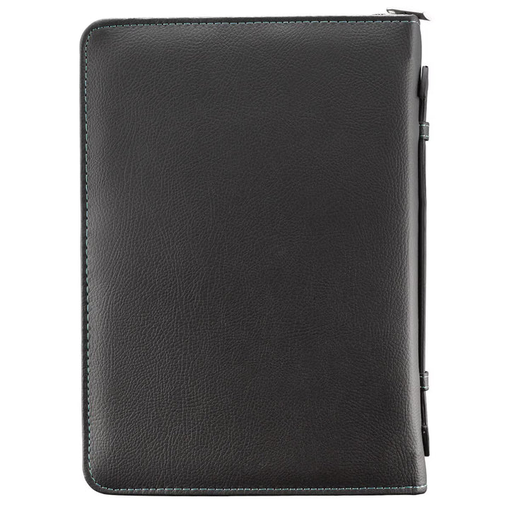 Serenity Prayer Two-tone Aqua Faux Leather Classic Bible Cover
