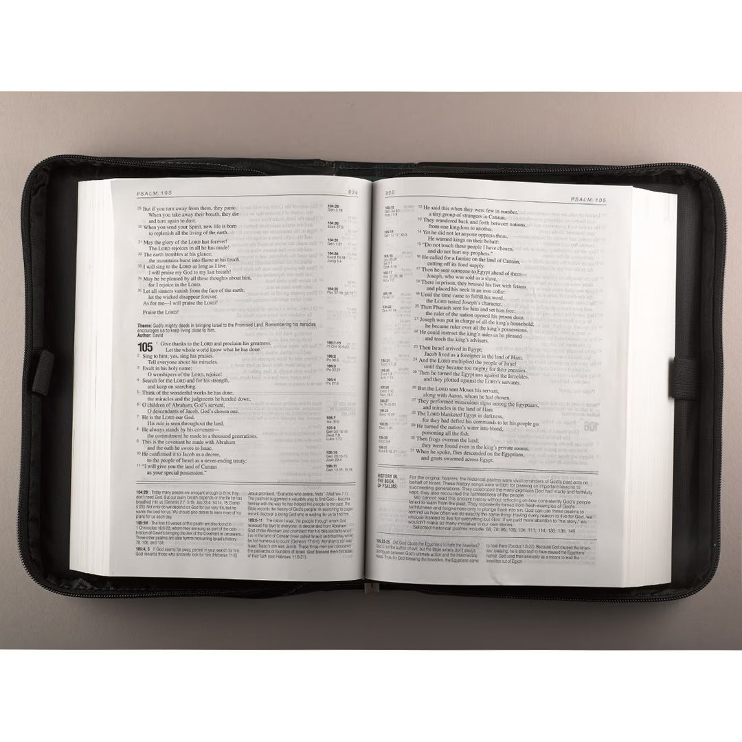Serenity Prayer Two-tone Aqua Faux Leather Classic Bible Cover