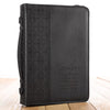 Guidance Black Faux Leather Classic Bible Cover - Proverbs 3:6