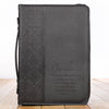 Guidance Black Faux Leather Classic Bible Cover - Proverbs 3:6