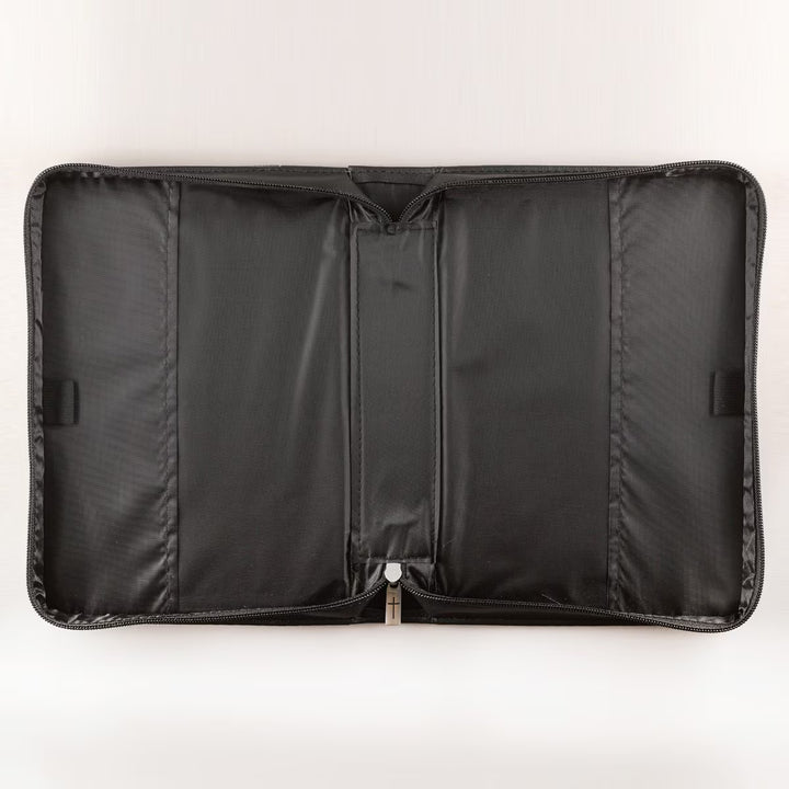 Guidance Black Faux Leather Classic Bible Cover - Proverbs 3:6