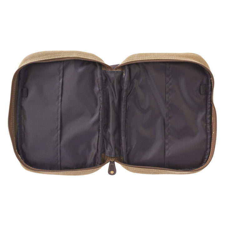 Amazing Grace Tan Canvas Classic Bible Cover