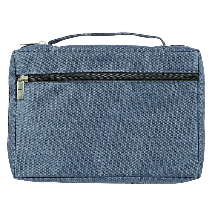 I Can Do All Things Blue Poly-Canvas Bible Cover - Philippians 4:13