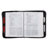 All Things Are Possible Light Blue Faux Leather Fashion Bible Cover - Matthew 19:26 (Extra Large)