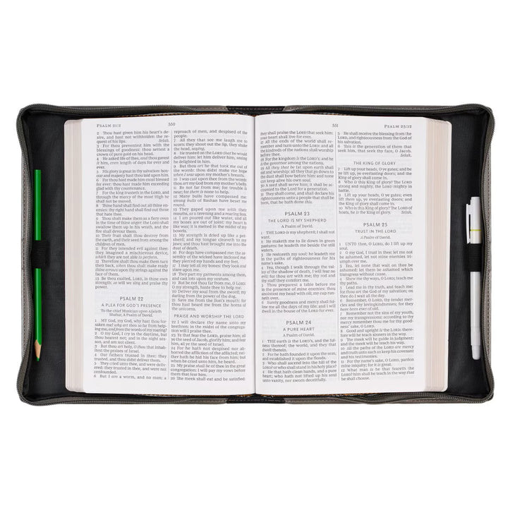 Be Still And Know Faux Leather Bible Cover - Psalm 46:10 (Extra Large)