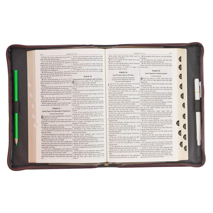My Strength and My Song Pink Rose Faux Leather Fashion Bible Cover – Psalm 118:14