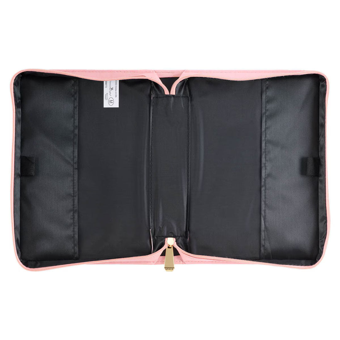 astel Meadow Pink Watercolor Faux Leather Bible Cover