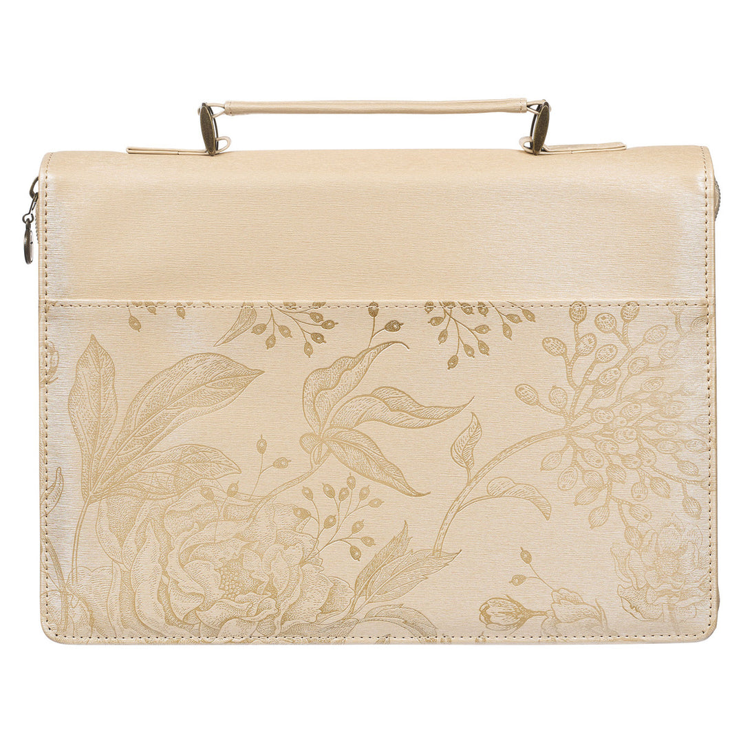 Hope Butterfly Teal Faux Leather Fashion Bible Cover (Large) - Isaiah 40:31